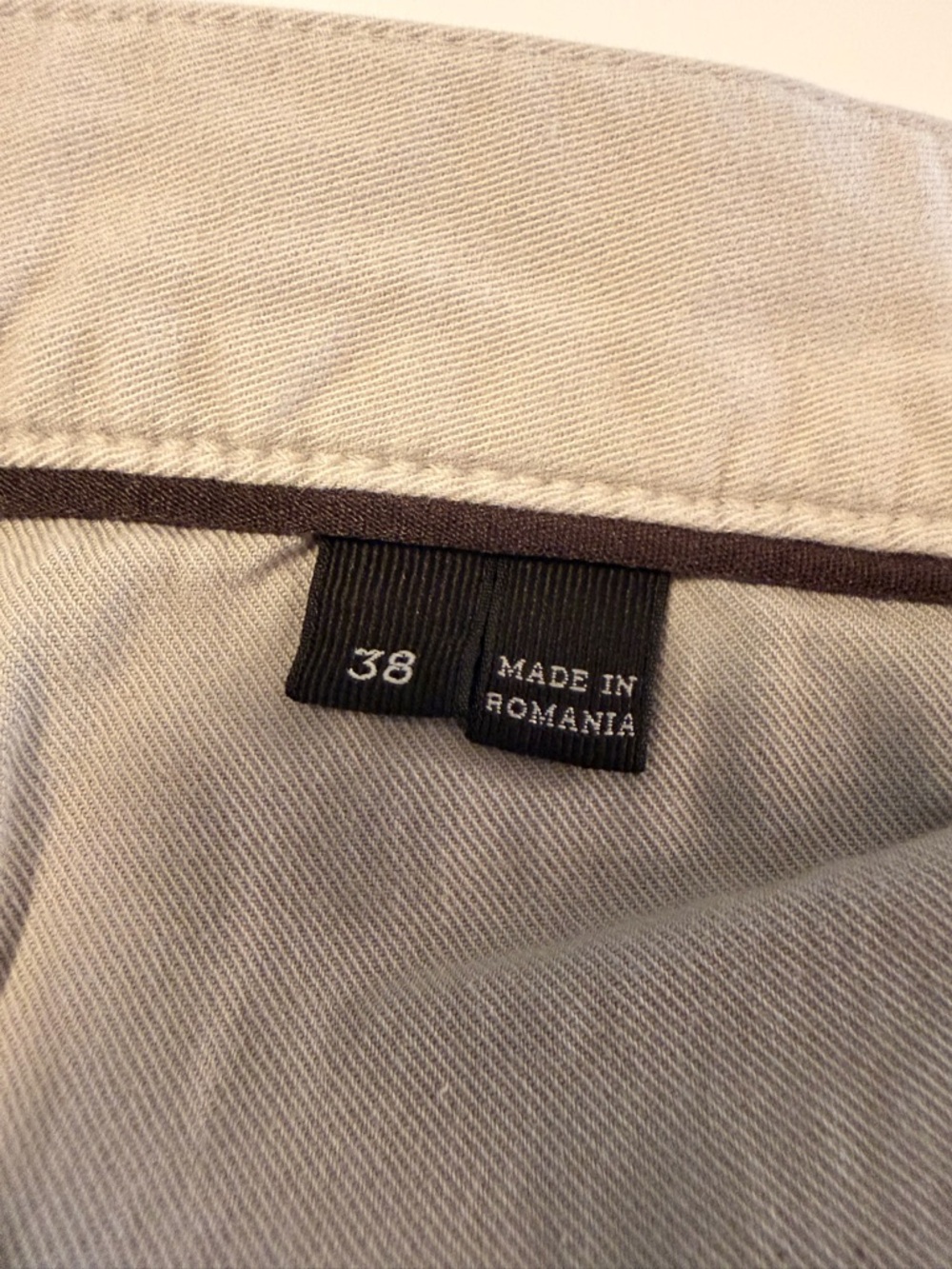 Ermenegildo Zegna Men's Grey Cotton Blend 5 Pocket Chino Pants Size 38 x 34 - Picture 11 of 15